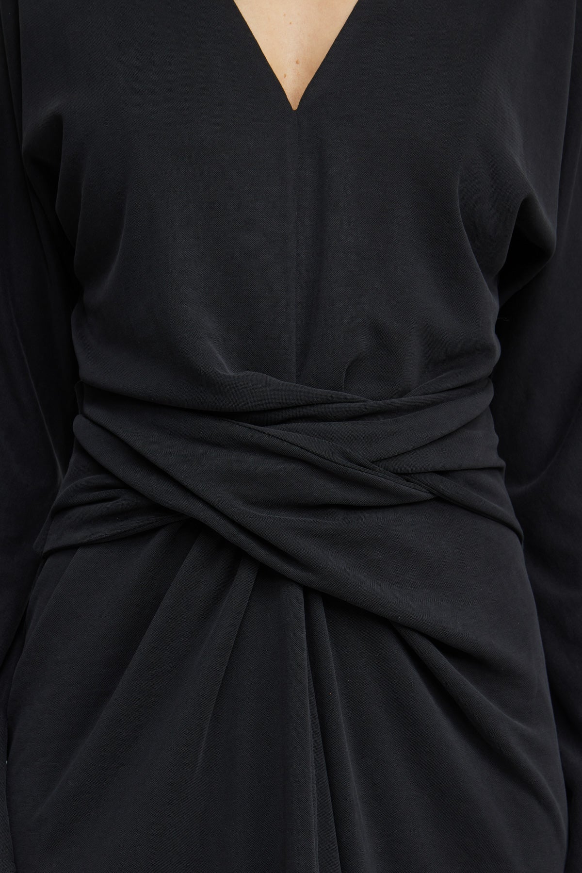 ACLER CARLINGFORD DRESS - Bread Boutique  - asymmetrical, charcoal, dress, flowy, GLAMOROUS, LONG SLEEVED, loose fit, pleated, SEXY, shiny, SOFT, SOPHISTICATED, STRETCHY, STUNNING, WAISTED - Darwin boutique - Darwin fashion